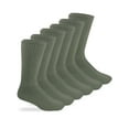 thumbnail image 1 of Jefferies Socks Rib Top Crew Uniform Boot Socks (Men's), 6 Pack, 1 of 2