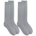 thumbnail image 1 of Jefferies Socks Women's Bamboo Knit Rib Pattern Knee High Tall Socks 2 Pair Pack, 1 of 3
