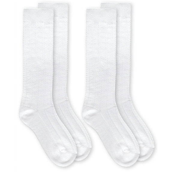 Jefferies Socks Women's Bamboo Knit Rib Pattern Knee High Tall Socks 2 Pair Pack