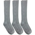 thumbnail image 1 of Jefferies Socks Womens Cable Knit Knee High Socks, 3 Pair, 1 of 3
