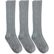 Jefferies Socks Womens Cable Knit Knee High Socks, 3 Pair