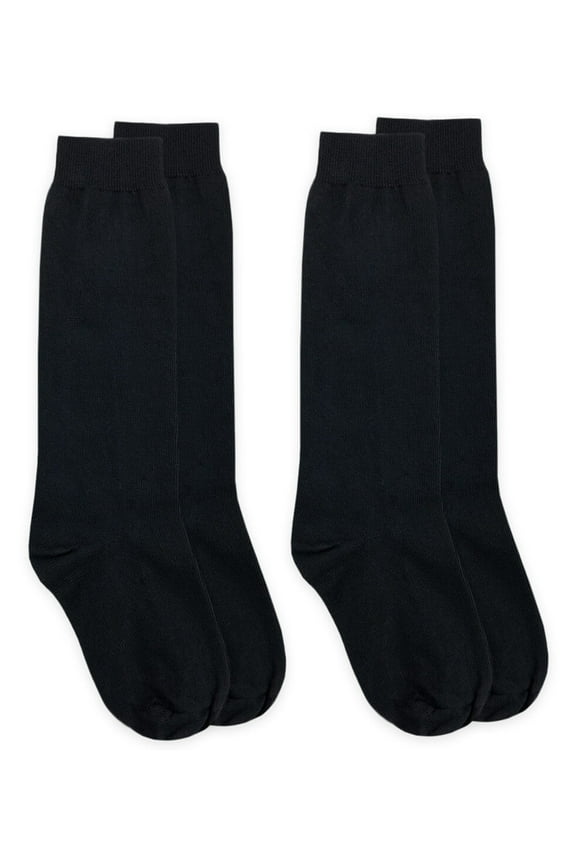 Womens Socks, Cotton Knee High Tall Dress Socks, 2 Pair