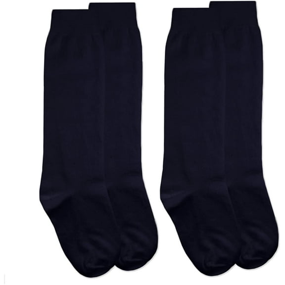 Jefferies Socks Womens Socks, Cotton Knee High Tall Dress Socks, 2 Pair