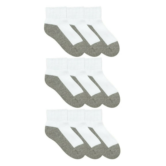 Jefferies Socks Womens Socks, Sport Ankle Quarter Seamless Cotton Cushion Socks, 9 Pair