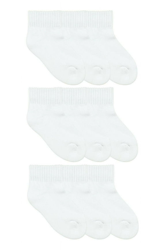 Womens Socks, Sport Ankle Quarter Seamless Cotton Cushion Socks, 9 Pair