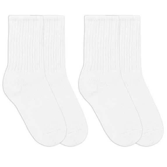Jefferies Socks Womens Socks, Thick Cotton Ribbed Slouch Crew Ankle Cuff Roll Socks, 2 Pair