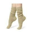 thumbnail image 1 of Jefferies Socks Womens Socks, Thick Cotton Ribbed Slouch Crew Ankle Cuff Roll Socks, 2 Pair, 1 of 5