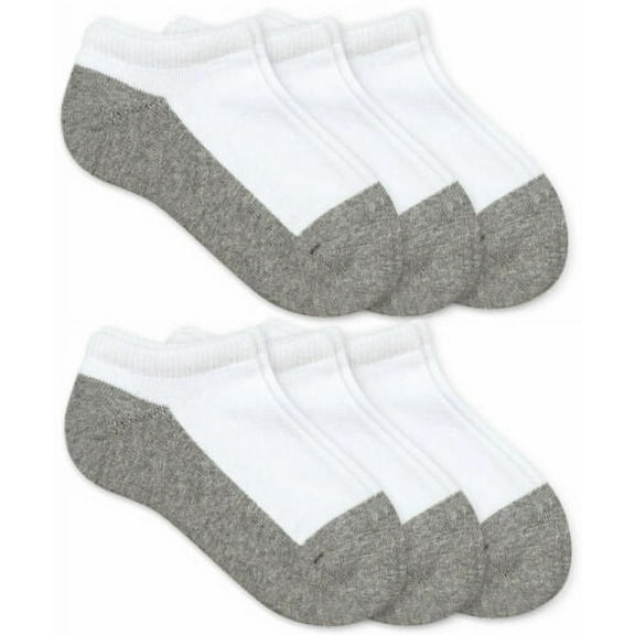 Jefferies Socks Womens Sport Seamless Cushion Cotton Low Cut Ankle Socks 6 Pair Pack