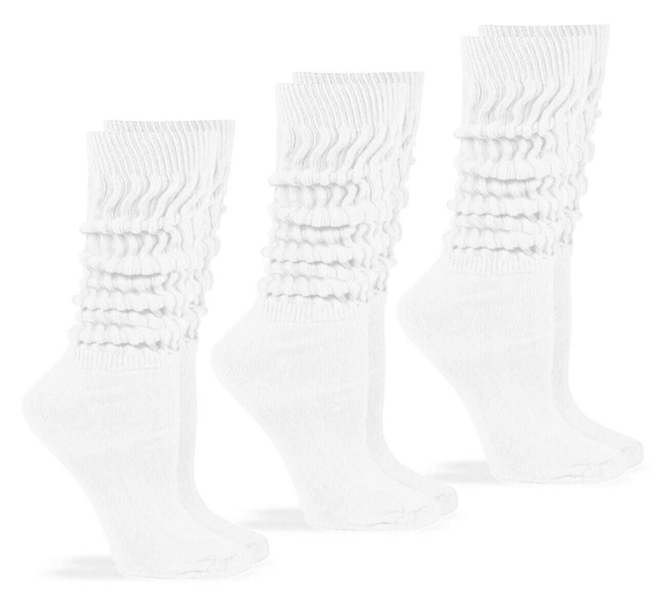Jefferies Womens Socks, Slouch Cotton Knit Socks, 3 Pairs
