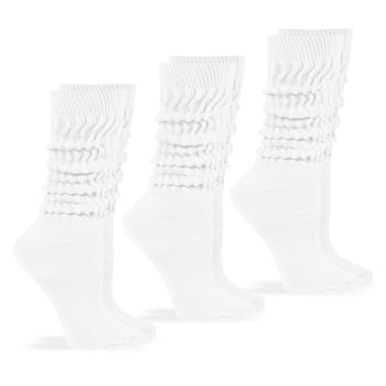 Jefferies Womens Socks, Slouch Cotton Knit Socks, 3 Pairs