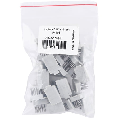 Jeffers 3/8" Letters Set (A-Z) for Standard Tattoo Outfits