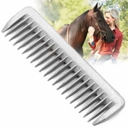 Jeffers Equine Aluminum Pulling Comb   Lightweight Mane & Tail Grooming Comb for Horses   Detangling, Thinning, Equestrian Grooming Tool for Barn, Travel, Show, Tack Kit, Horse Care, Gifts