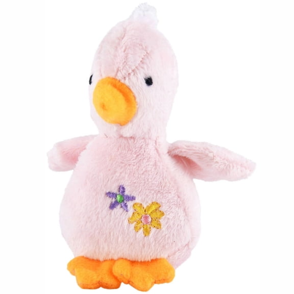 Jeffers Pet 4" Baby Duck Plush Squeaker Dog Toy, Pink - Soft Stuffed Duck Toy for Dogs & Puppies, Pastel Colored Plush for Light Play, Tossing & Cuddling, Ideal for Small to Medium Dogs - 1 Pack