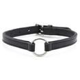 thumbnail image 1 of Jeffers Pet Soft Padded Black Leather Dog Collars with O-Ring & Metal Hardware, 1" x 22" - Genuine Drum Dyed Cowhide, Adjustable Leather Collar for Dogs for Walking, Training, & Outdoor Use, 1 of 7