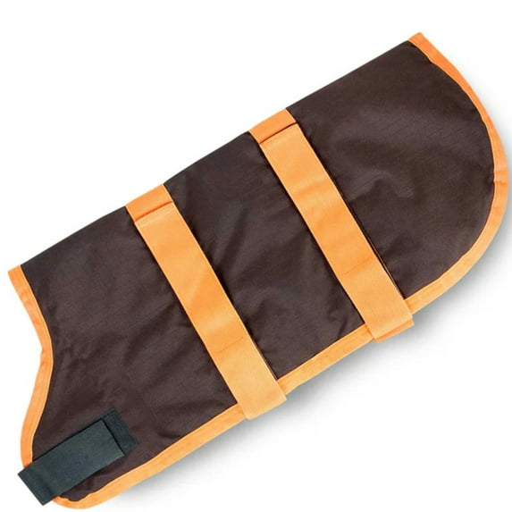 Jeffers Breathe Comfort Ripstop Dog Blanket, Chocolate / Orange, 22" Medium - Waterproof, Windproof, Breathable, Durable - Ideal for Outdoor, Indoor, Travel, Machine Washable Insulation