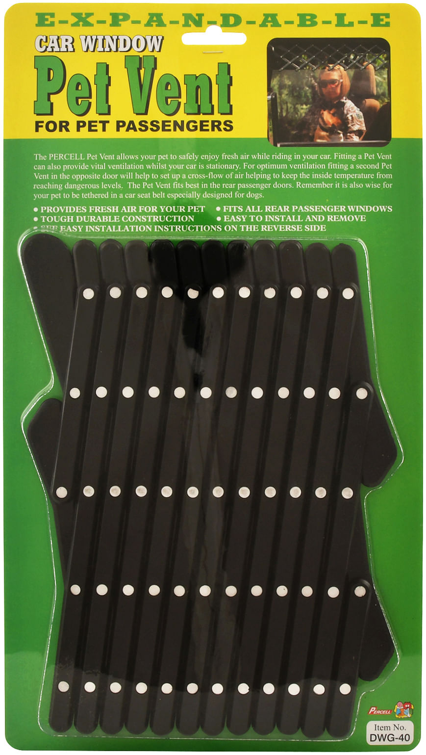 Jeffers Car Window Vent to Prevent Dogs from Hanging Out The Window