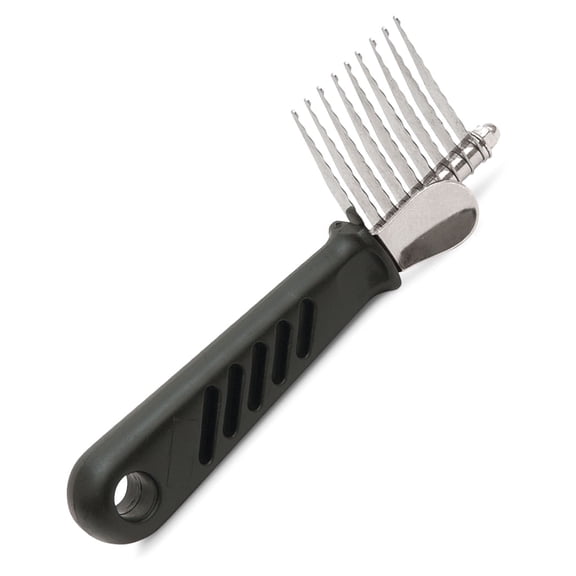 Jeffers Pet Grooming Comb for Detangling Mats and Knots for Dog and Cats  Stainless Steel Comb for Thick or Long Hair  Dematting Tool for Shedding, Undercoat, and Hair Removal - 9 Blade