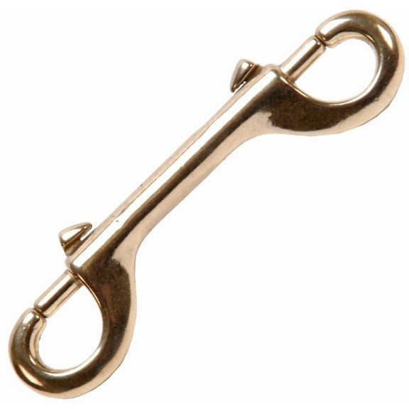 Jeffers Double End Bolt Snaps - 4.75 inch, Solid Brass