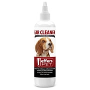 Jeffers Pet Ear Cleaning Solution for Dogs and Cats, Aloe, 8 oz