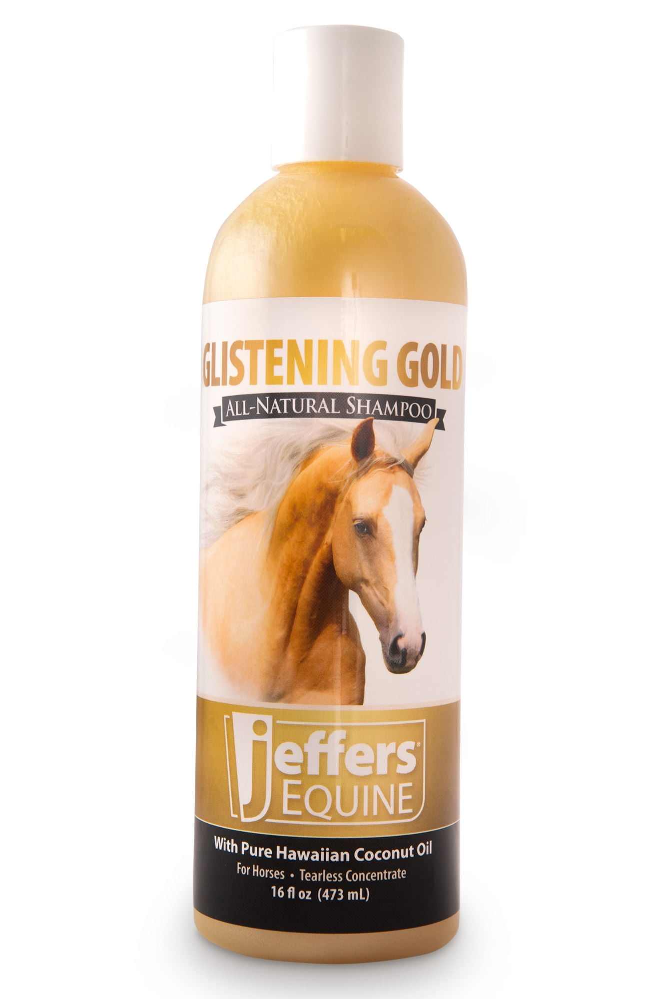 Jeffers Equine Glistening Gold Horse Shampoo, 16 oz All Natural