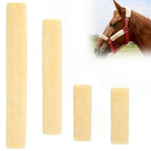 Jeffers Horse Fleece Halter Tube Set, 4pc Soft Padded Wraps