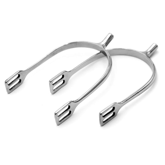 Jeffers Ladies' Prince of Wales English Spurs, Stainless Steel Pair, 3/4" Neck Dressage, Jumping, Comfort, Horse Riding Tack, Equestrian Gear, Stable Equipment, Riding Boots Accessory for Show Use