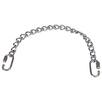 Jeffers Equine Stainless Steel Curb Chain for Horses with 2 Quick Links 3 mm x 10" Horse Tack Accessory for Bridles, Bits, Reins, Western & English Riding & Training Gear, Easy Attachment