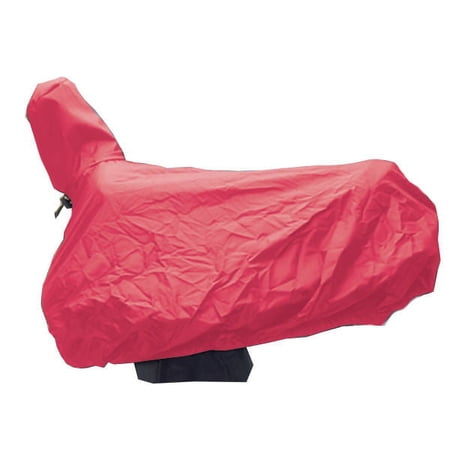 Jeffers Equine Western Horse Nylon Saddle Cover, Red - Water proof, Durable 200 Denier Nylon, Adjustable Elastic Fit for Protection and Storage - Lightweight, Easy to Fold and Store