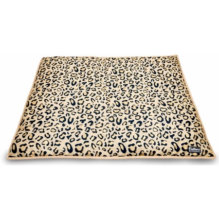 Jeffers Expression Dog Crate Bed | 30" x 40" | Electric Cheetah