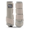 thumbnail image 1 of Jeffers Expression Protective Horse Boots, 1 Pair, Large - Safe Neoprene Leg Guards, Durable Strap Closures, Front & Hind Support, Equestrian Accessories for Travel & Riding - Khaki, 1 of 4