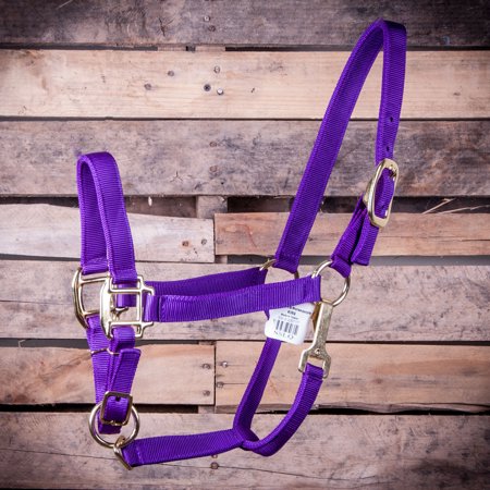 Jeffers Large Horse Adjustable Halter w/Throat Snap, (900-1200 lb)