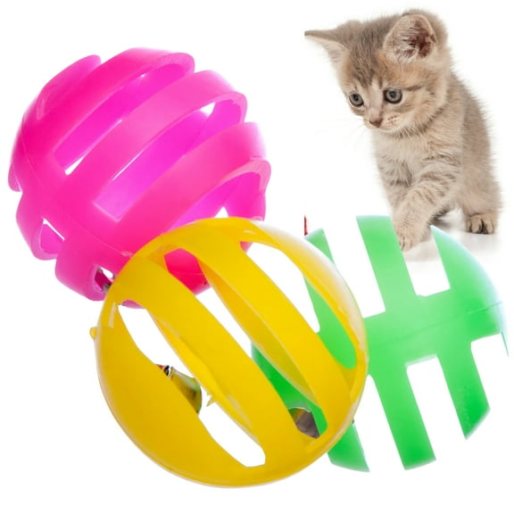 Jeffers Lattice Jingle Balls Cat Toys - Set of 3