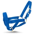 thumbnail image 1 of Jeffers Livestock Goat Halter, Medium, Royal Blue – Safe & Adjustable for Milking, Training, and Travel; Ideal for Dairy, Show Goats, and Small Livestock; - Protection & Accessories for Goats., 1 of 7