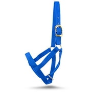 Jeffers Livestock Premium Nylon Calf Halter 250-450 lb   Heavy Duty 2-Ply 1" Adjustable Calf Halter for Calves, Durable Farm & Ranch Accessories for Livestock Handling, Training & Show   Royal Blue
