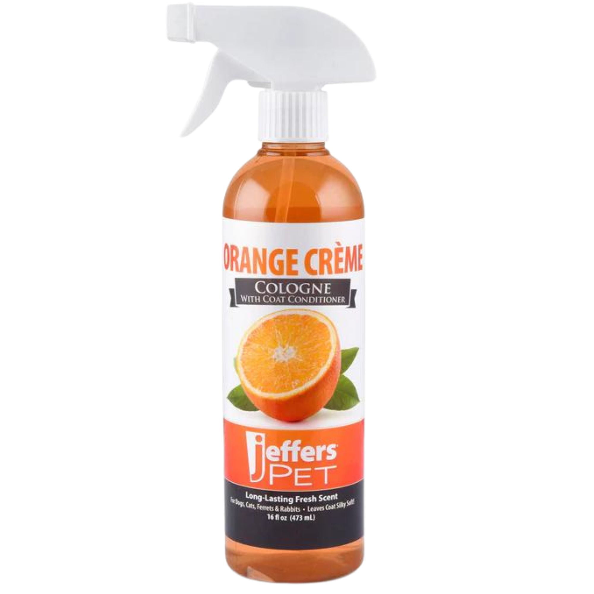 Jeffers Pet Cologne Spray with Coat Conditioner for Dogs & Cats, Orange