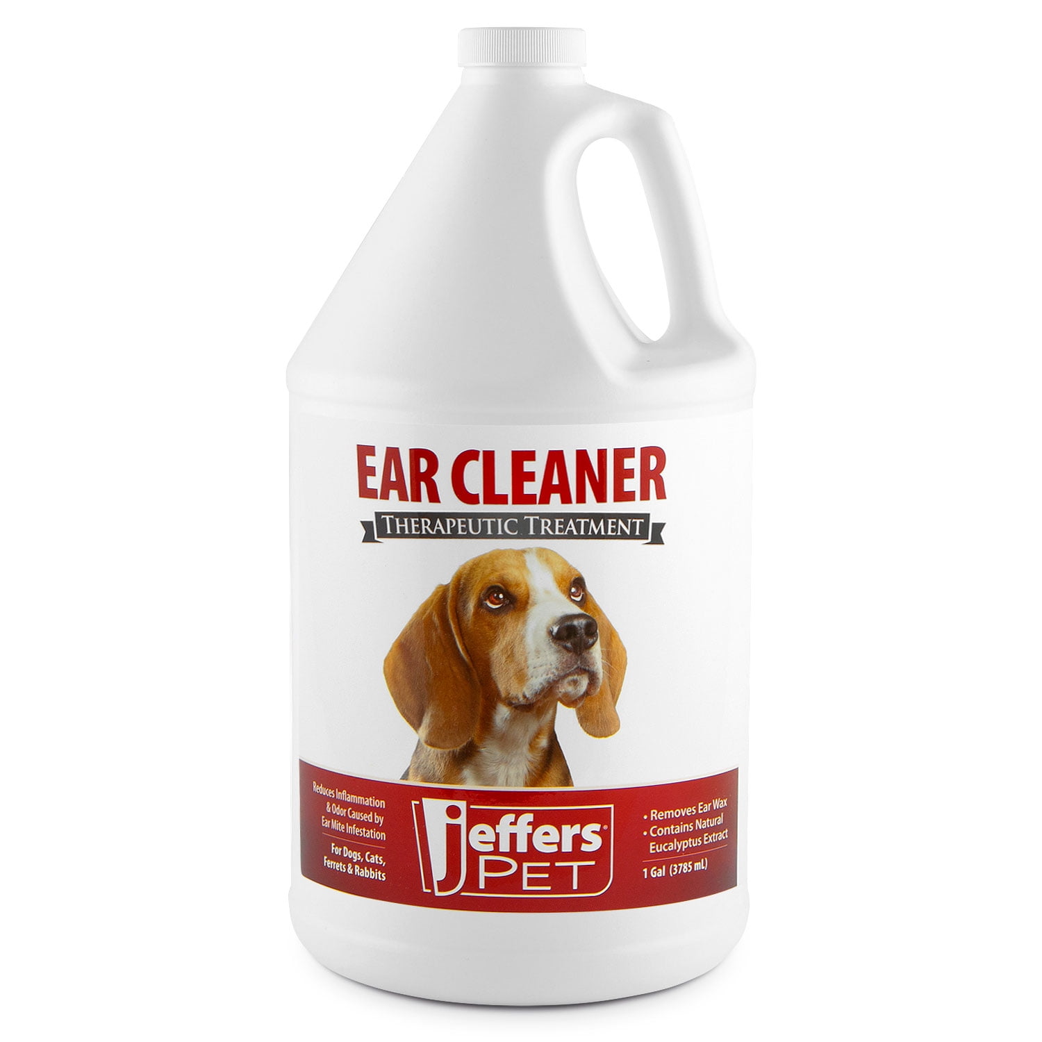 Jeffers Pet Ear Cleaning Solution for Dogs and Cats, Aloe, 128 oz ... - Ear Cleaning Solution For Dogs With Vinegar