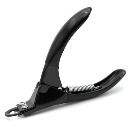 Jeffers Pet Nail Trimmer Large Hole Black – Guillotine Clippers for Dog, Cat, Puppy & Small Animal Grooming – Stainless Steel Blade, Non Slip Grip, Pet Grooming Tool for Home & Travel