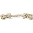 thumbnail image 1 of Jeffers Pet Rope Bone Dog Toy, White, 12" – Durable Braided Rope for Tug of War, Chewing & Fetch – Interactive Play for Pets – Machine Washable Dog Game Toy, Supports Healthy Teeth, 1 of 1