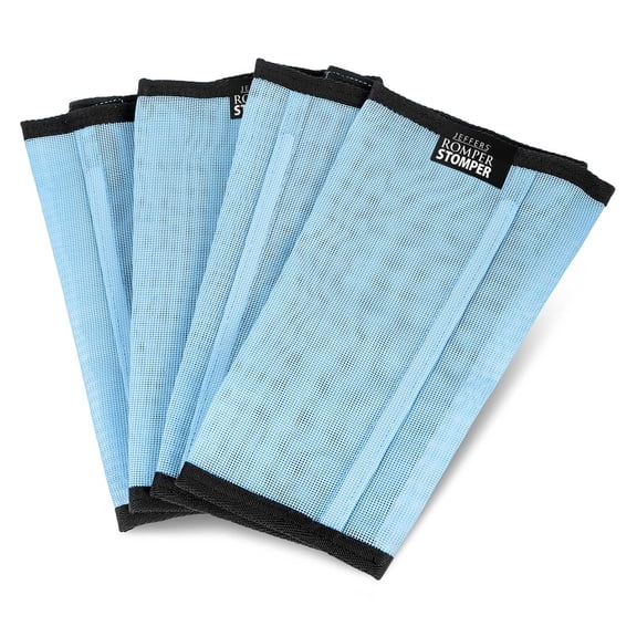 Jeffers Romper Stomper Fly Boots for Horses, 4-Pack, Small, Light Blue, Stomp-Free