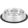 thumbnail image 1 of Jeffers No Skid/No Tip Stainless Steel Pet Bowl | 2 Quart | 77060, 1 of 7