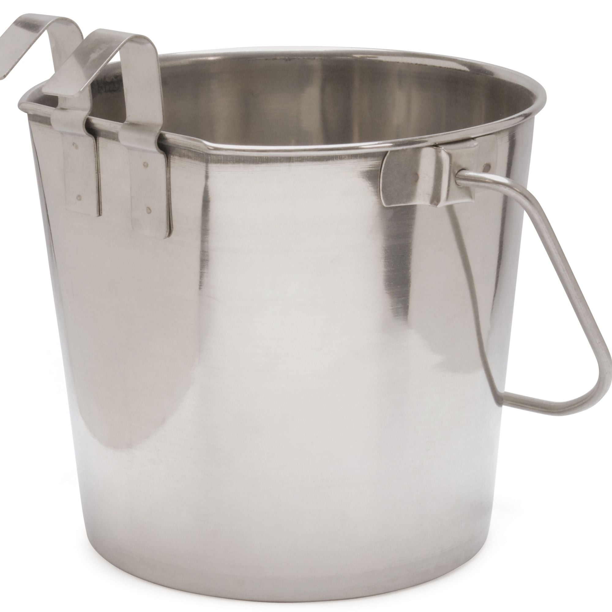 Jeffers Stainless Steel Hanging Pail, Flat Sided, Durable, Safe for ...