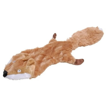 Jeffers Pet Thinnies Unstuffed Squeaker Dog Toy – 21" Plush Fox, Flat Stuffing Free Chew Toy for Small, Medium & Large Dogs – Soft, Durable, Interactive Play, Fetch, Tug, Training, Teething