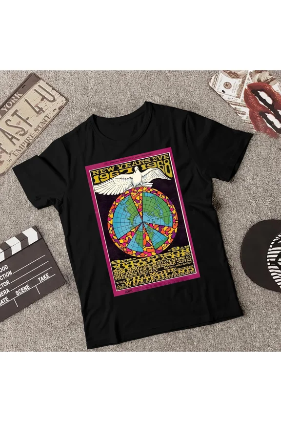 Jefferson Airplane Classic Logo T-Shirt Rock Band Fan Tee., Plus Size S–5XL Available