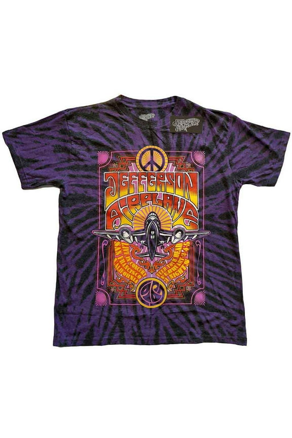 Jefferson Airplane Unisex T-Shirt Live in San Francisco, CA (Wash Collection) (Large)