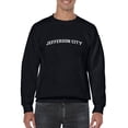 thumbnail image 1 of Jefferson City Text Men Sweatshirt, Male 5X-Large, 1 of 4