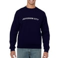 thumbnail image 1 of Jefferson City Text Men Sweatshirt, Male x-Large, 1 of 4