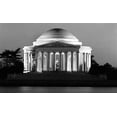 thumbnail image 1 of Jefferson Memorial, Washington, D.C. - Black and White Variant Poster Print by Carol Highsmith (12 x 18), 1 of 1