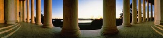 Jefferson Memorial Washington DC USA Canvas Art - Panoramic Images (40 x 10)