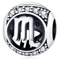 thumbnail image 1 of Jeffery Charm for Women Bracelet Necklace 12 Zodiac Signs Pendant Bead,White Crystals,Scorpio, 1 of 6
