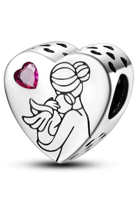 Charms 925 Silver Mothers' Day Gift for Wife Her Women's Bracelets Necklaces, Heart Pendant Beads Jewelry,Great maternal love,Mothers Day gift,Great maternal love,Mothers Day gift